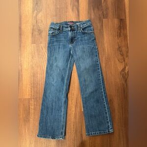 Wrangler classic boot blue jeans 10 regular with adjustable elastic and buttons